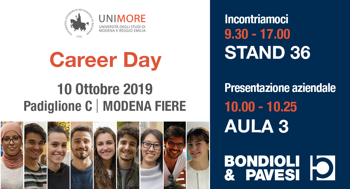 CAREER DAY UNIMORE Bondioli & Pavesi